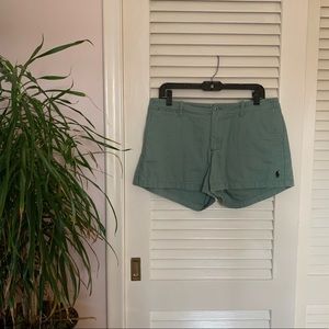 EUC Sage green RL Sport shorts